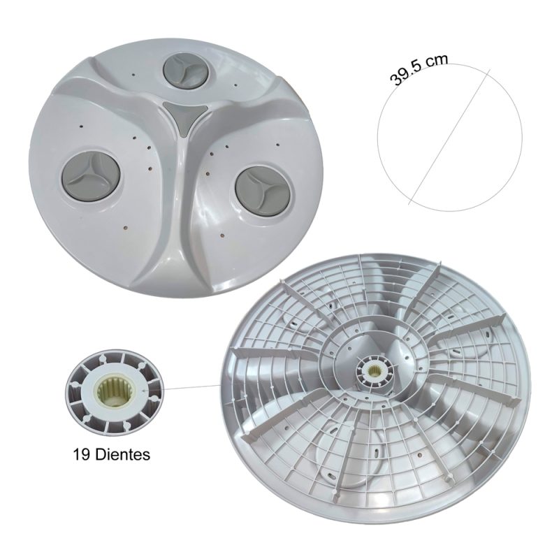 PLATO WHIRLPOOL AUT 39.5 cm 19 dientes